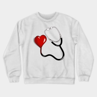 stetho-Heart Crewneck Sweatshirt